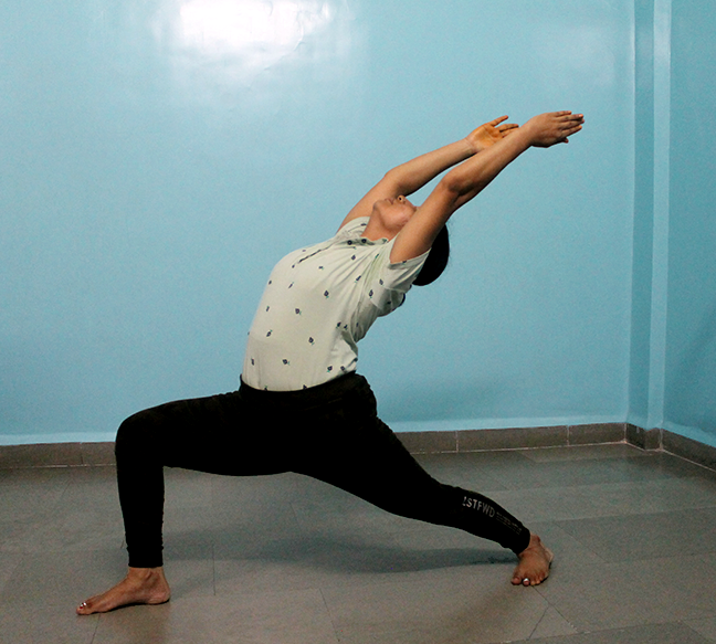 Warrior pose 1 | Virabhadrasana 1